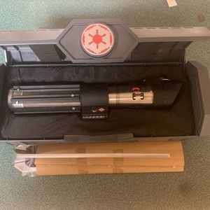 Darth Vader Legacy lightsaber hilt with display stand